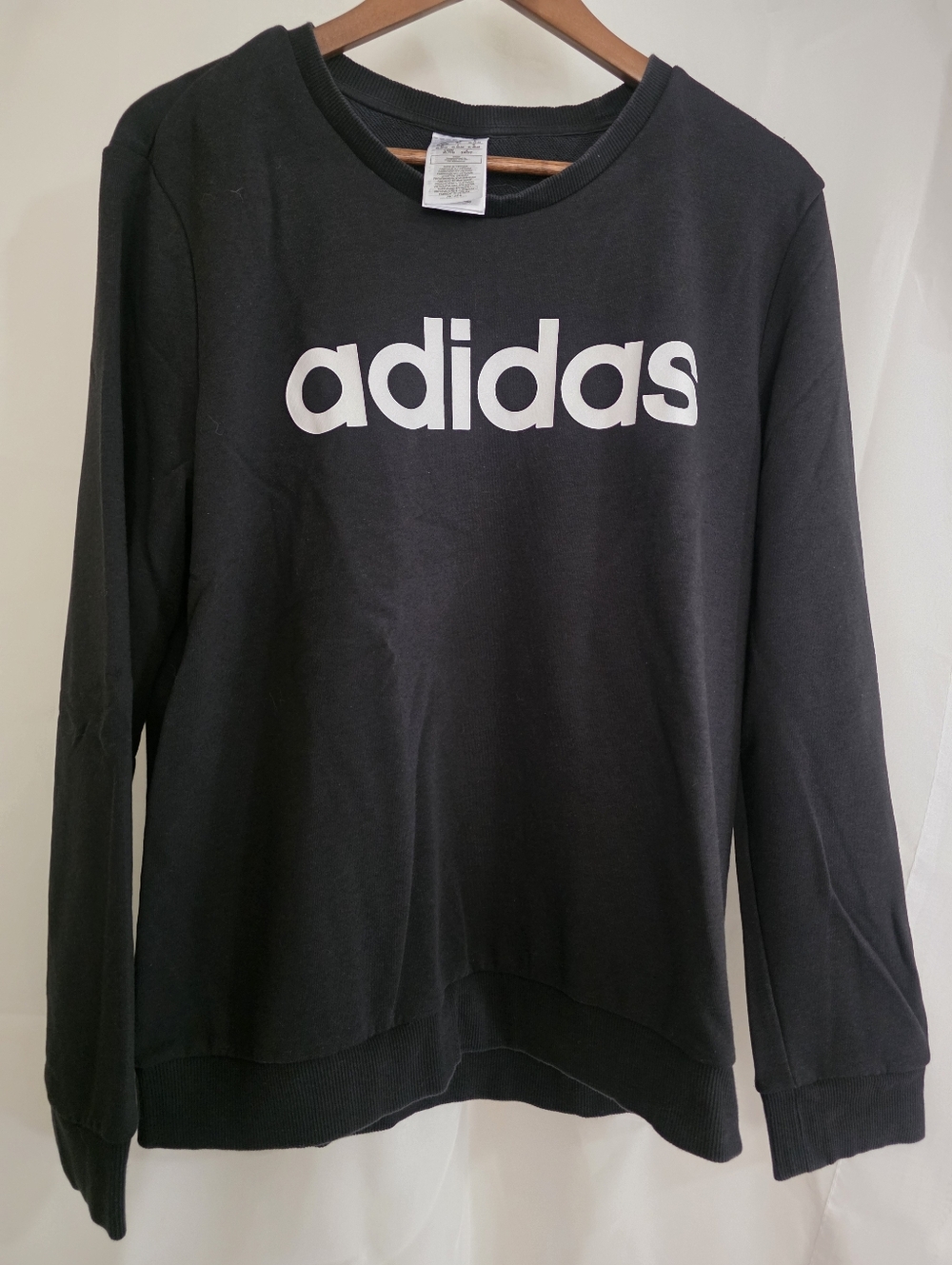 Adidas Women’s Black Logo Crewneck Sweater